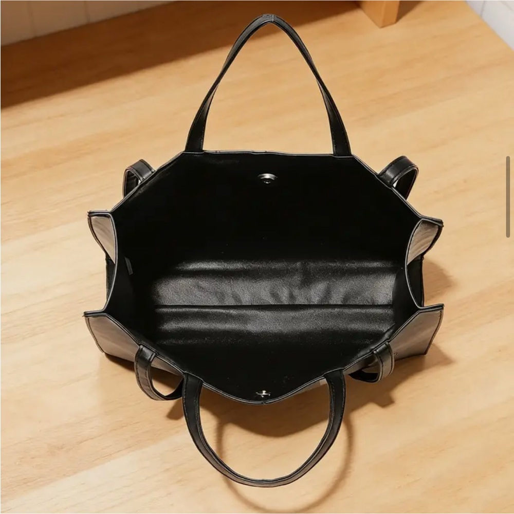 Unbranded Sleek Large Capacity Tote with “TOTE BAG" Logo  - NIP - Picture 11 of 16